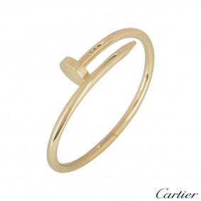 Cartier Yellow Gold Plain Juste Un Clou Bracelet Size 15 B6048215